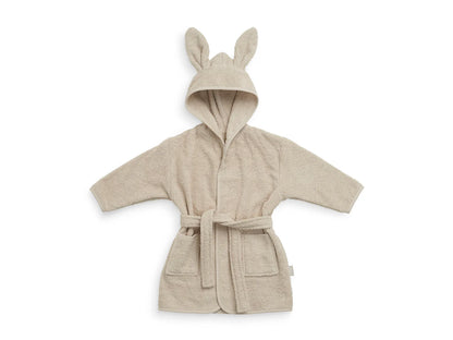 Beiger Baby-Bademantel "Nougat" mit Hasenohren von Jollein (1-2 Jahre)