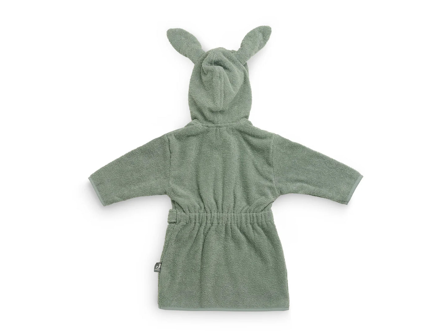 Mintgrüner Baby-Bademantel "Ash green" mit Hasenohren von Jollein (1-2 Jahre)
