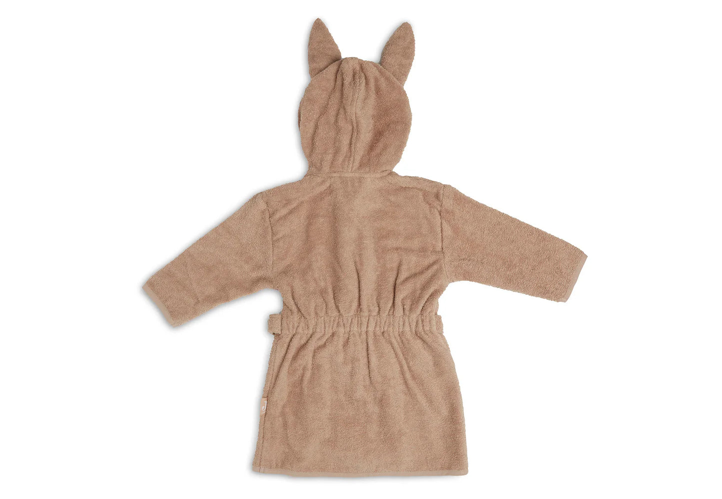 Brauner Baby-Bademantel "Biscuit" mit Hasenohren von Jollein (1-2 Jahre)