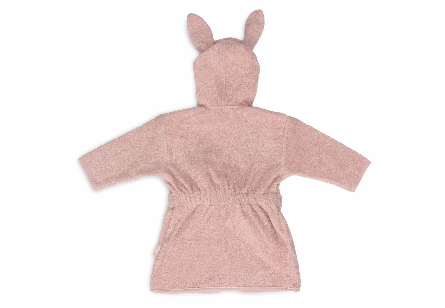 Rosa Baby-Bademantel "Wild Rose" mit Hasenohren von Jollein (1-2 Jahre)