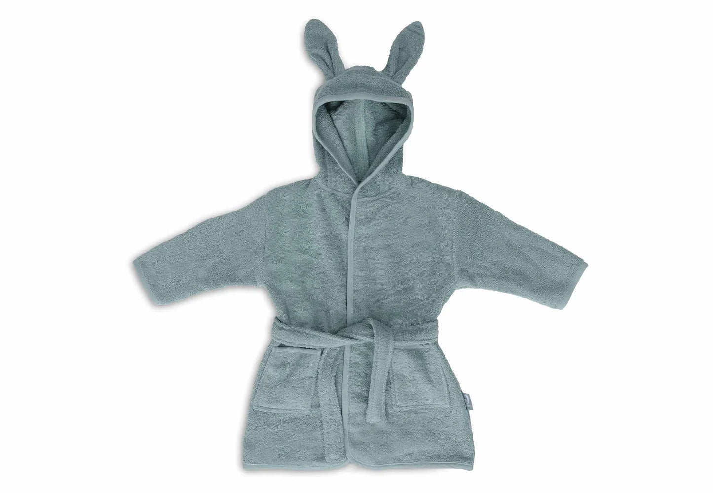 Grüner Baby-Bademantel "Sea green" mit Hasenohren von Jollein (1-2 Jahre)