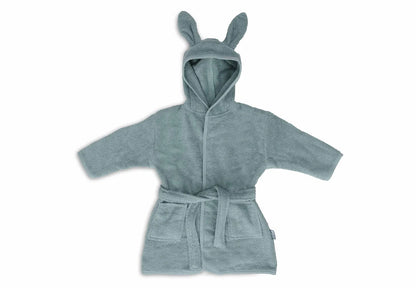 Grüner Baby-Bademantel "Sea green" mit Hasenohren von Jollein (1-2 Jahre)