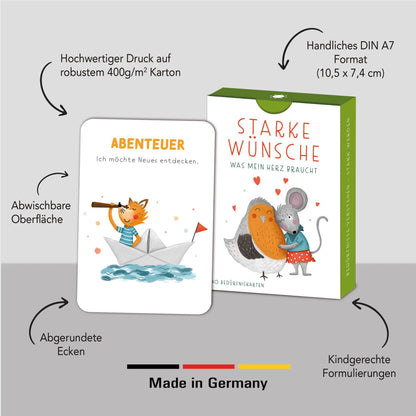 "Starke Wünsche - Was mein Herz braucht" - Bedürfniskarten für Kinder von Rüsselfuchs