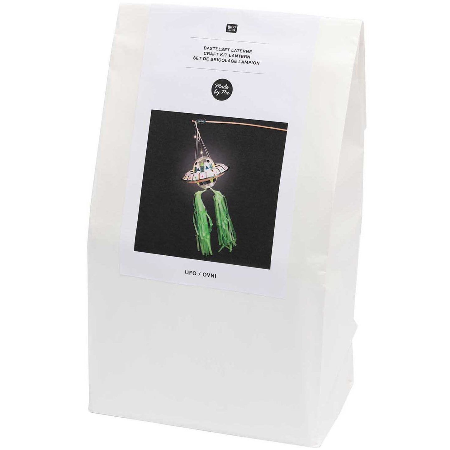 Ufo-Laternenbastelset von Rico Design, grün