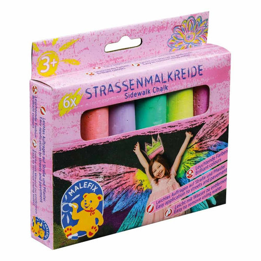 6-teiliges Straßenkreide-Set "Fairy Tale" von Pustefix/Malefix