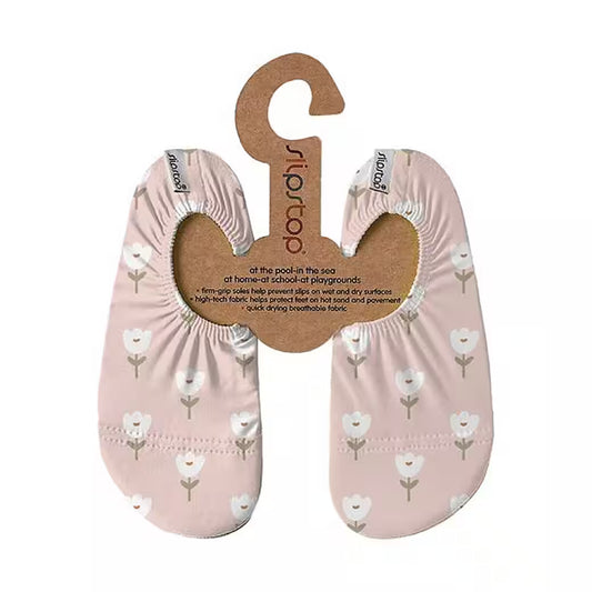 Slip Stop Schuhe "Tulip Pink" mit Blumen-Motiv - perfekt für Wasser, Strand und Co.