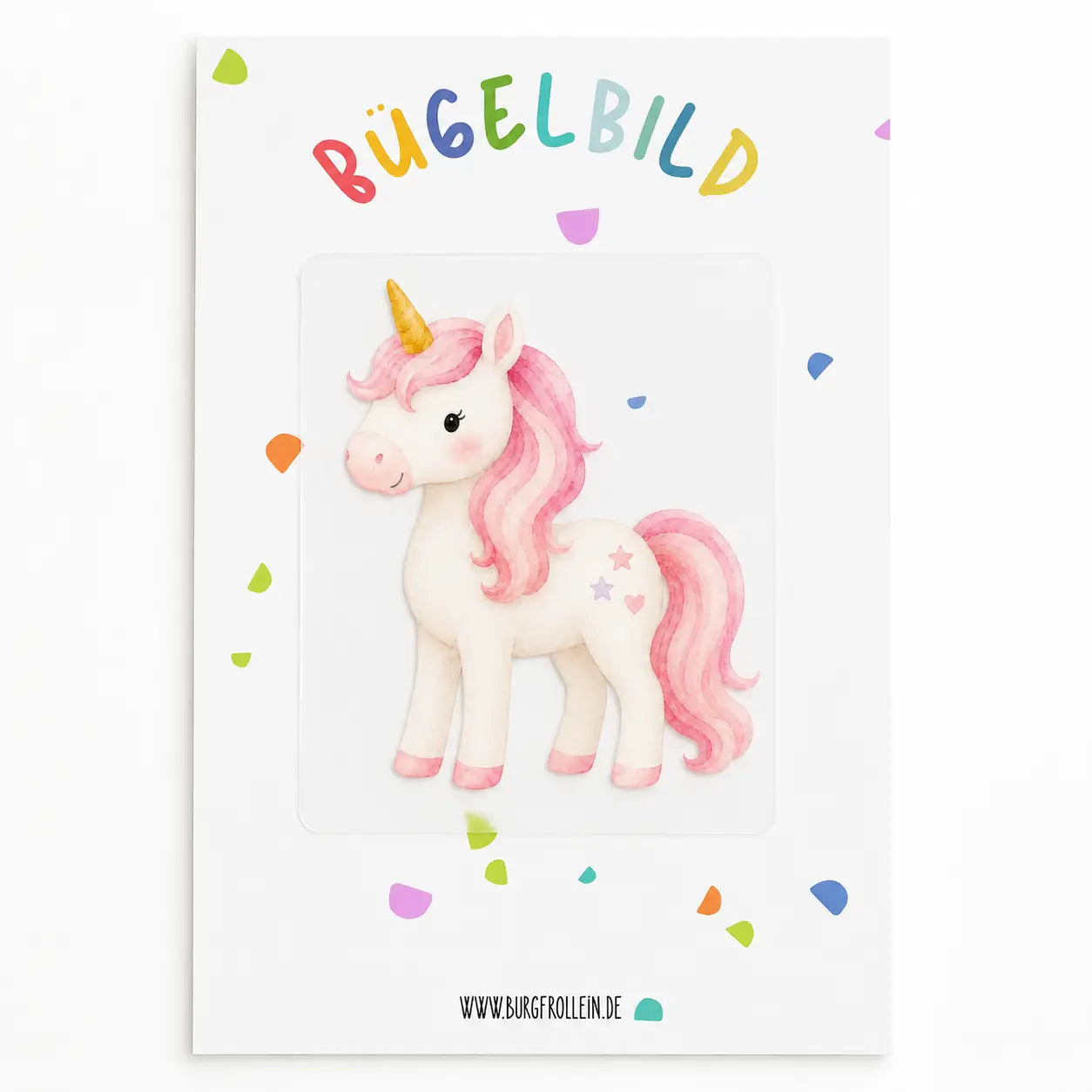 Bügelbild "Einhorn" zum Aufbügeln (A6)