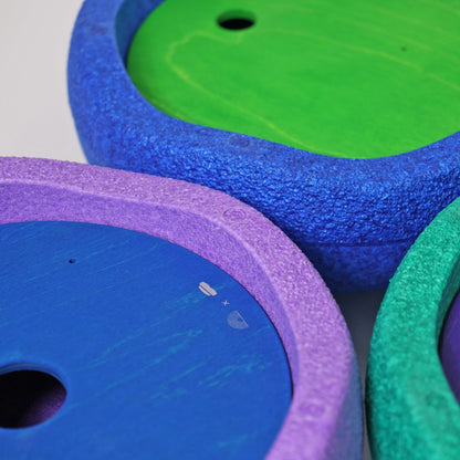 Grimm´s X Stapelstein® Kullerscheiben "Cool Rainbow", 3er Set