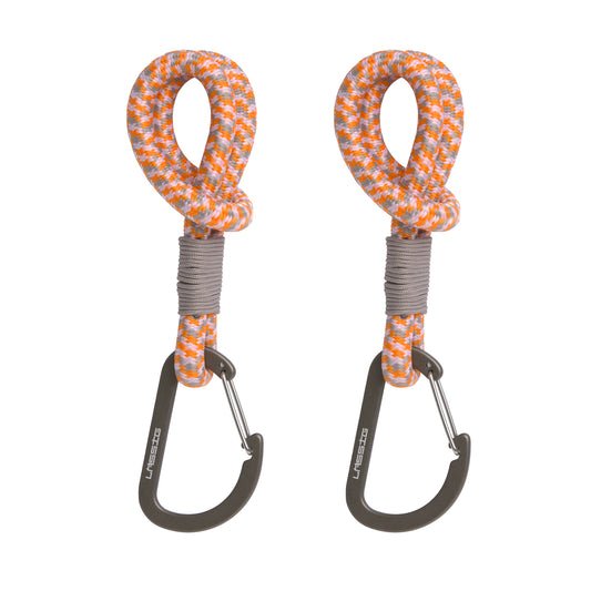 Kinderwagenhaken in Beige/Orange von Lässig, 2er Set