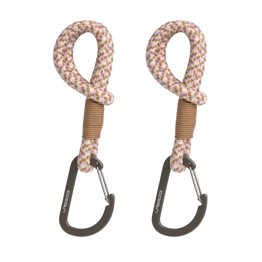 Kinderwagenhaken in Beige/Vanille von Lässig, 2er Set