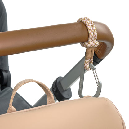 Kinderwagenhaken in Beige/Vanille von Lässig, 2er Set
