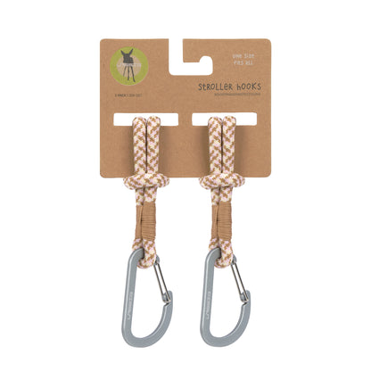 Kinderwagenhaken in Beige/Vanille von Lässig, 2er Set