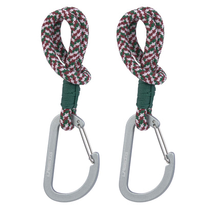 Kinderwagenhaken in Grün/Lila von Lässig, 2er Set
