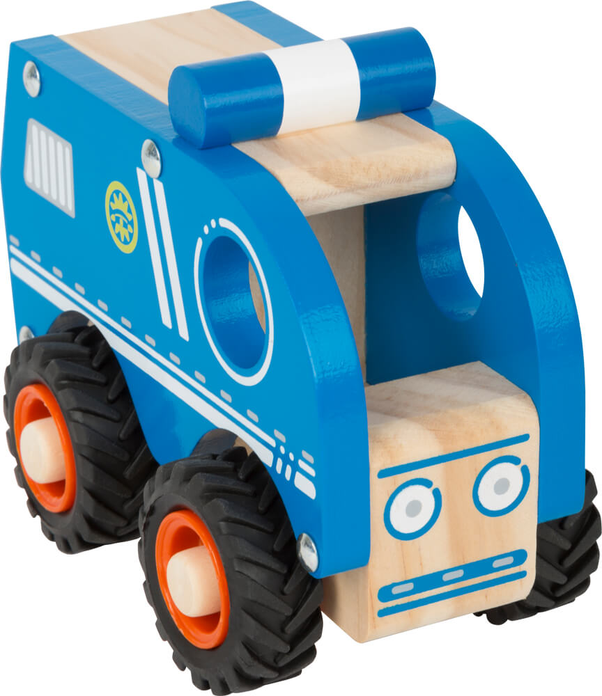 Polizei-Fahrzeug aus Holz von Small Foot zum Spielen für Kinder