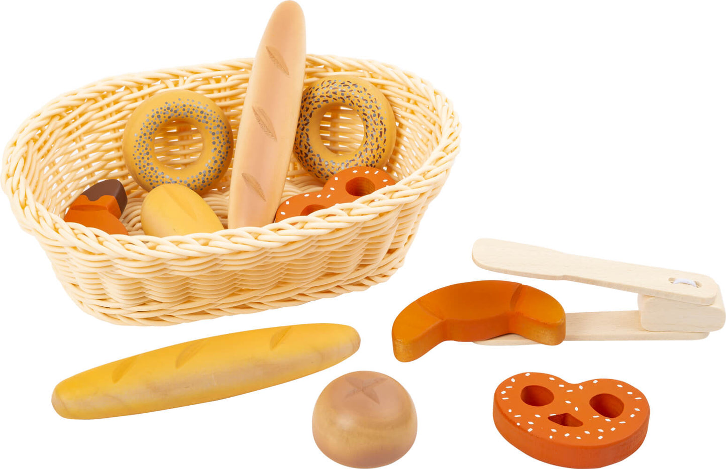 Brotkorb-Set "Fresh" mit Holzspielzeug für die Kinderküche