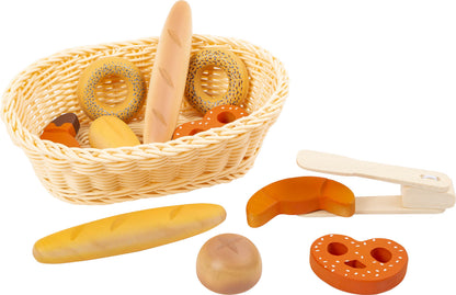 Brotkorb-Set "Fresh" mit Holzspielzeug für die Kinderküche