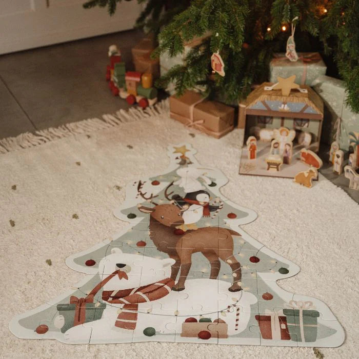 XL Bodenpuzzle "Christmas" von Little Dutch für Kinder ab 4 Jahren