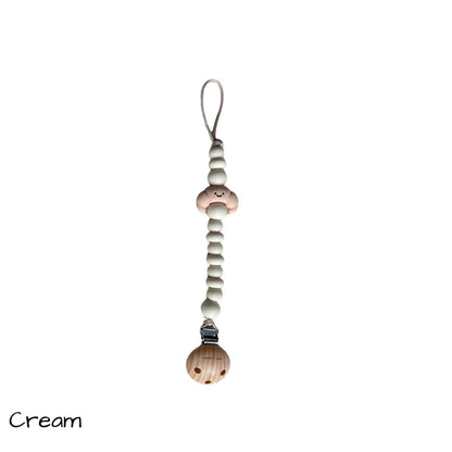 Schnullerkette mit Crossaint-Motiv von Chewies&more, verschiedene Farben
