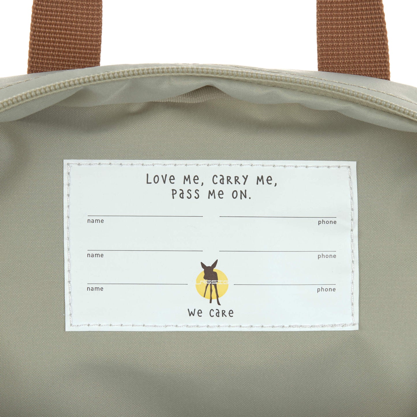 Rucksack "Little Gang" von Lässig mit "Happy little Soul" -Motiv, perfekt für den Kita-Start