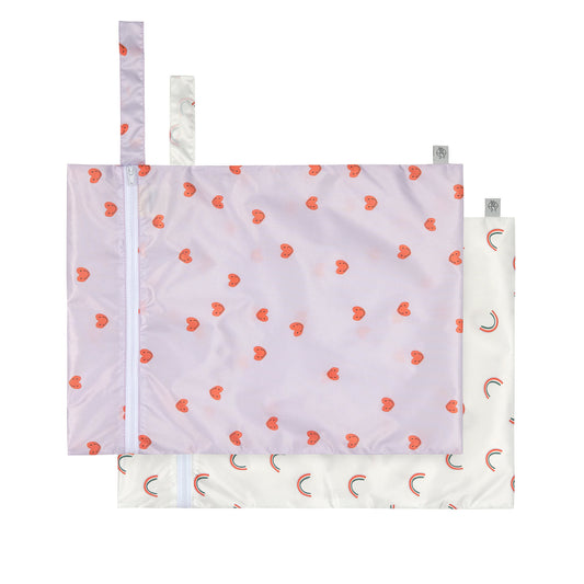 Wetbag "Happy Rascals/Heart" von Lässig, 2er Set