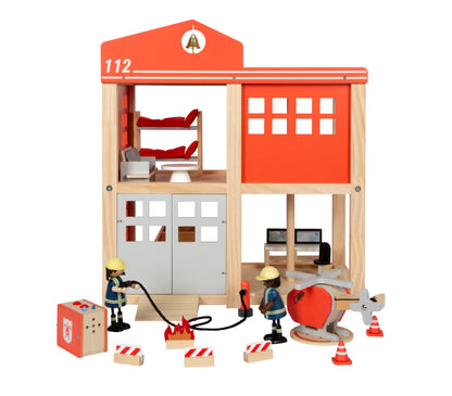 Große Feuerwache mit Zubehör aus Holz von Small Foot