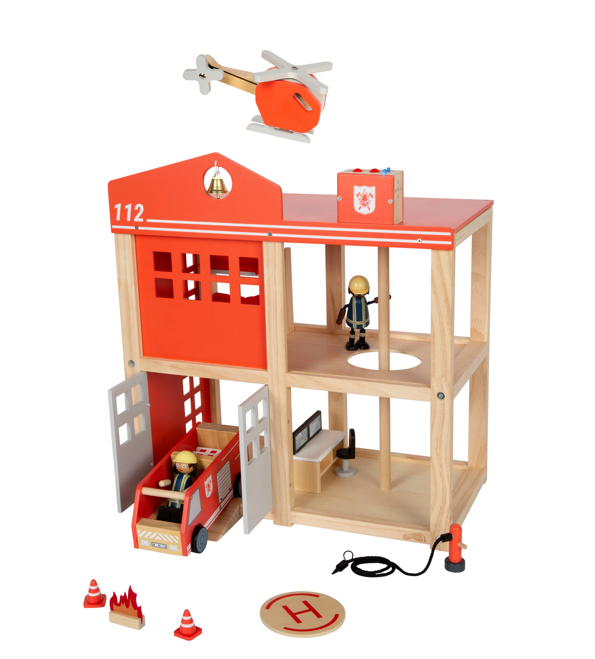 Große Feuerwache mit Zubehör aus Holz von Small Foot