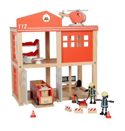 Große Feuerwache mit Zubehör aus Holz von Small Foot