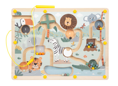 Magnetisches Labyrinth "Safari" aus Holz von Small Foot