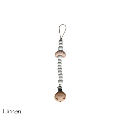 Schnullerkette mit Crossaint-Motiv von Chewies&more, verschiedene Farben