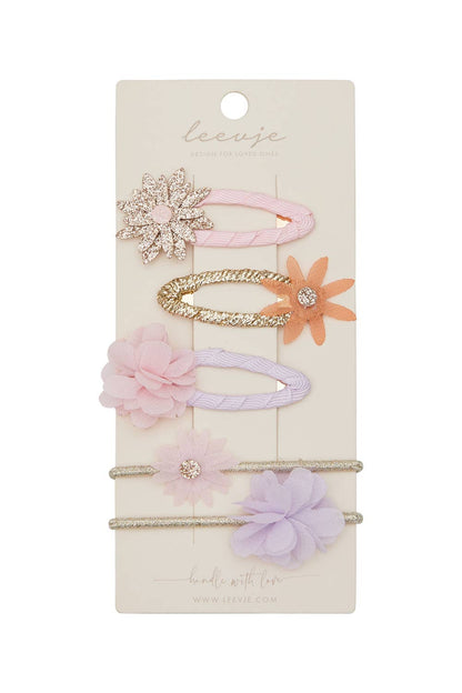 Haarspangen "Flower Power Mix" von Leevje