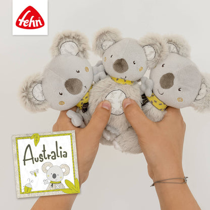 Koala-Greifling von Fehn - Motorikspielzeug mit Rassel