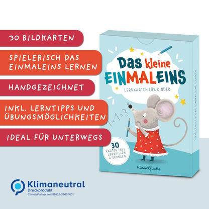 "Das kleine Einmaleins" - Lernkarten mit Zahlenreihen 1-10 von Rüsselfuchs