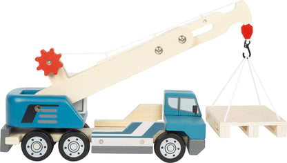 Kranwagen Kinderspielzeug aus Holz von Small Foot