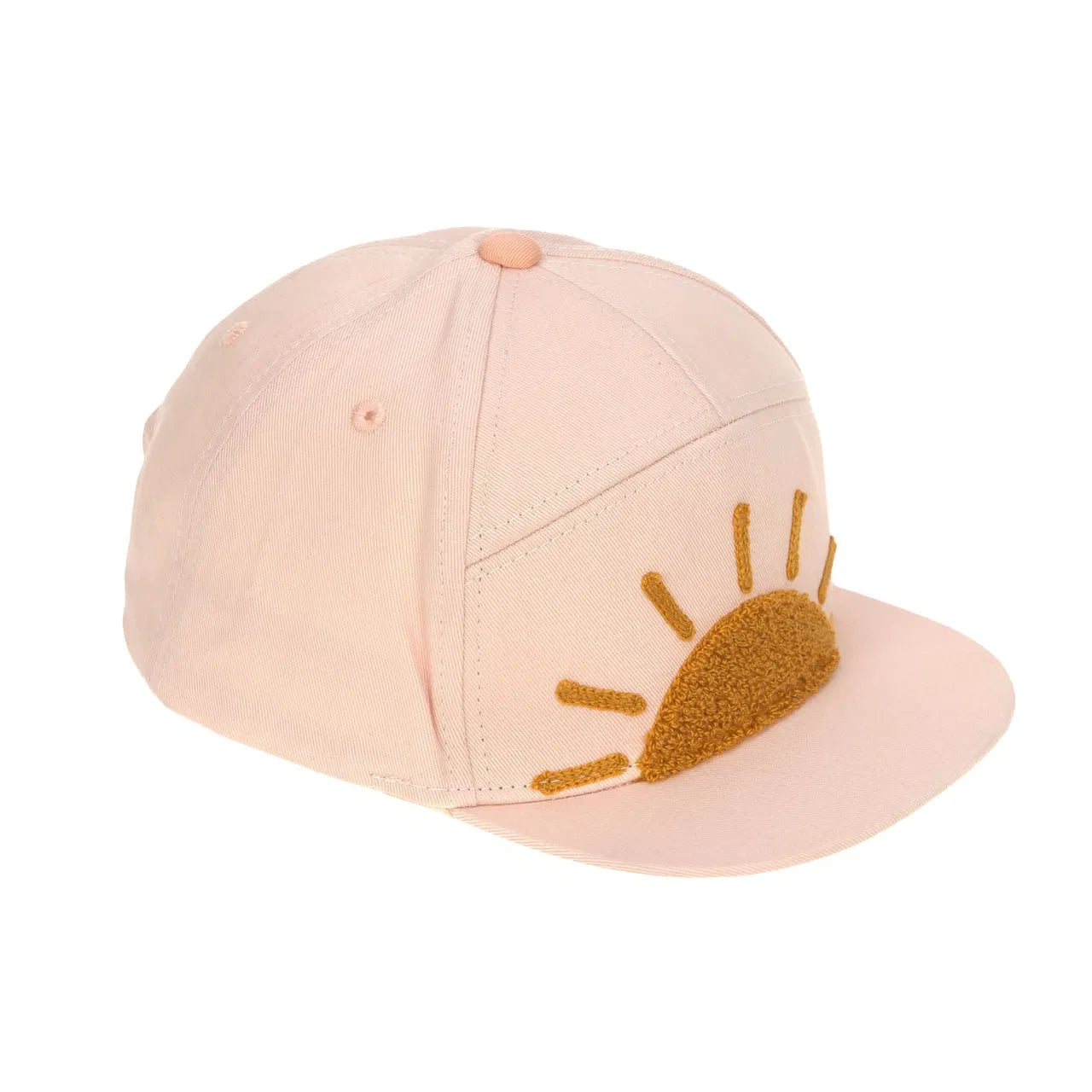 Rosa Kappe "Sunny" mit Sonnen-Motiv von Lässig