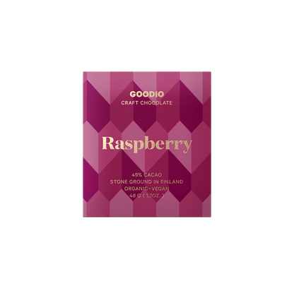 Himbeer-Schokolade von Goodio Chocolate