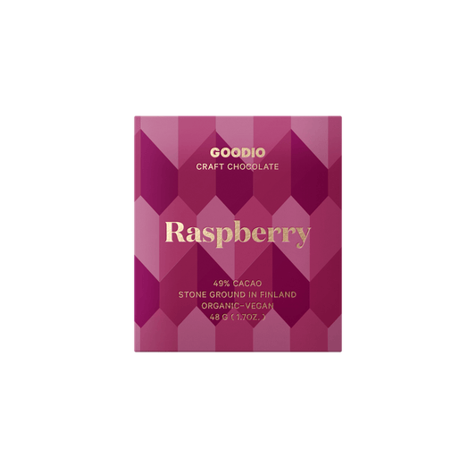 Himbeer-Schokolade von Goodio Chocolate