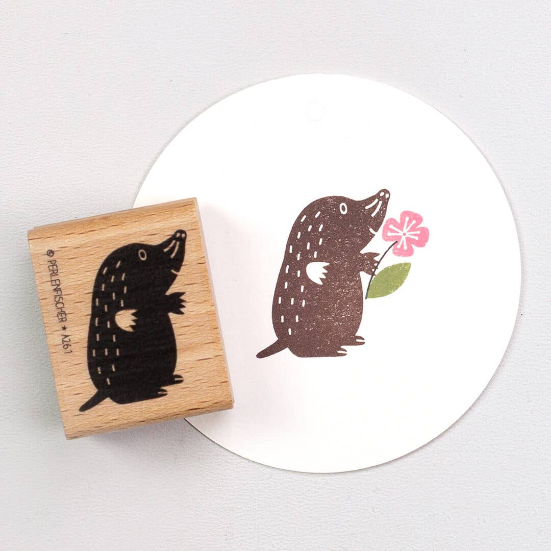 "Mole Man" stamp by Perlenfischer