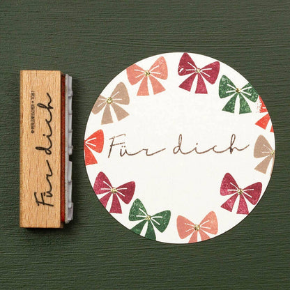 Stempel "Feestelijke strik" van Perlenfischer