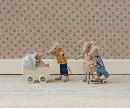 Gelbes kariertes Hemd und Hose für Papa Maus von Maileg