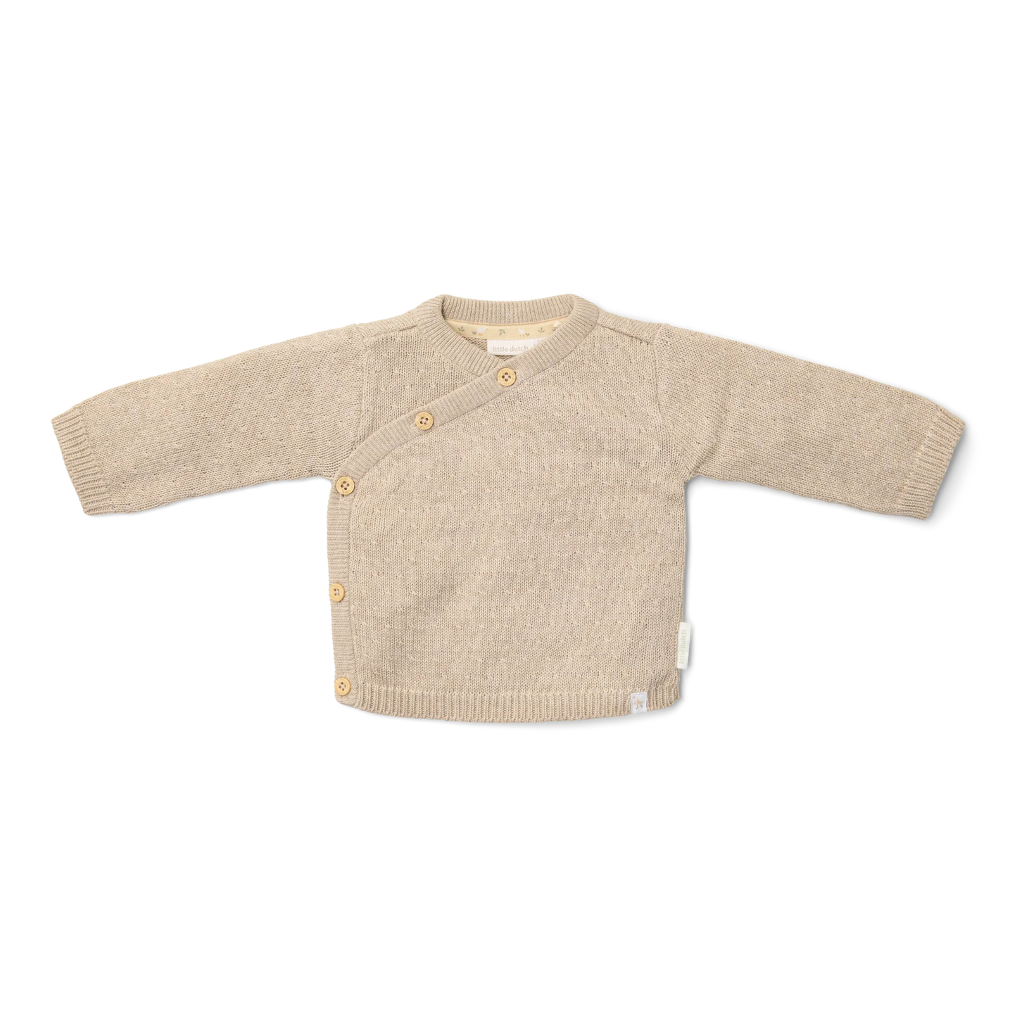 Beiges Strickoberteil "Newborn Naturals" von Little Dutch, Größe 56-74