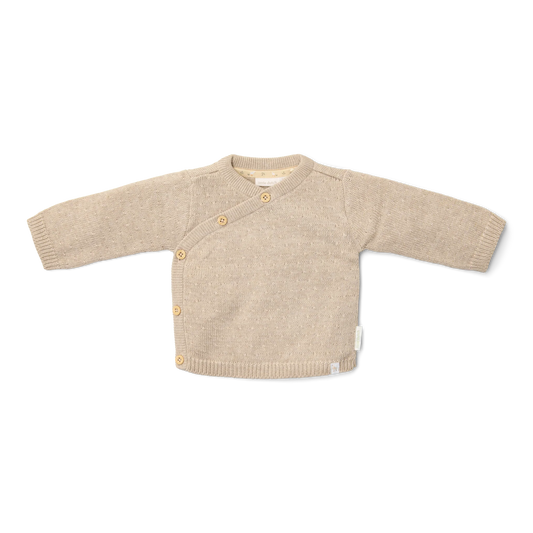Beiges Strickoberteil "Newborn Naturals" von Little Dutch, Größe 56-74