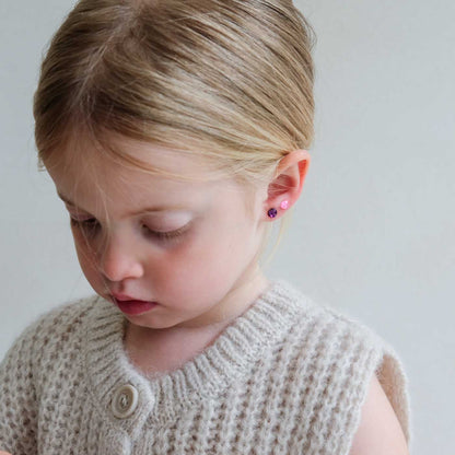 Bunte Glitzer-Klebeohrringe von Mimi & Lula, 30 Paar – Geschenkidee zum Nikolaus und für den Adventskalender