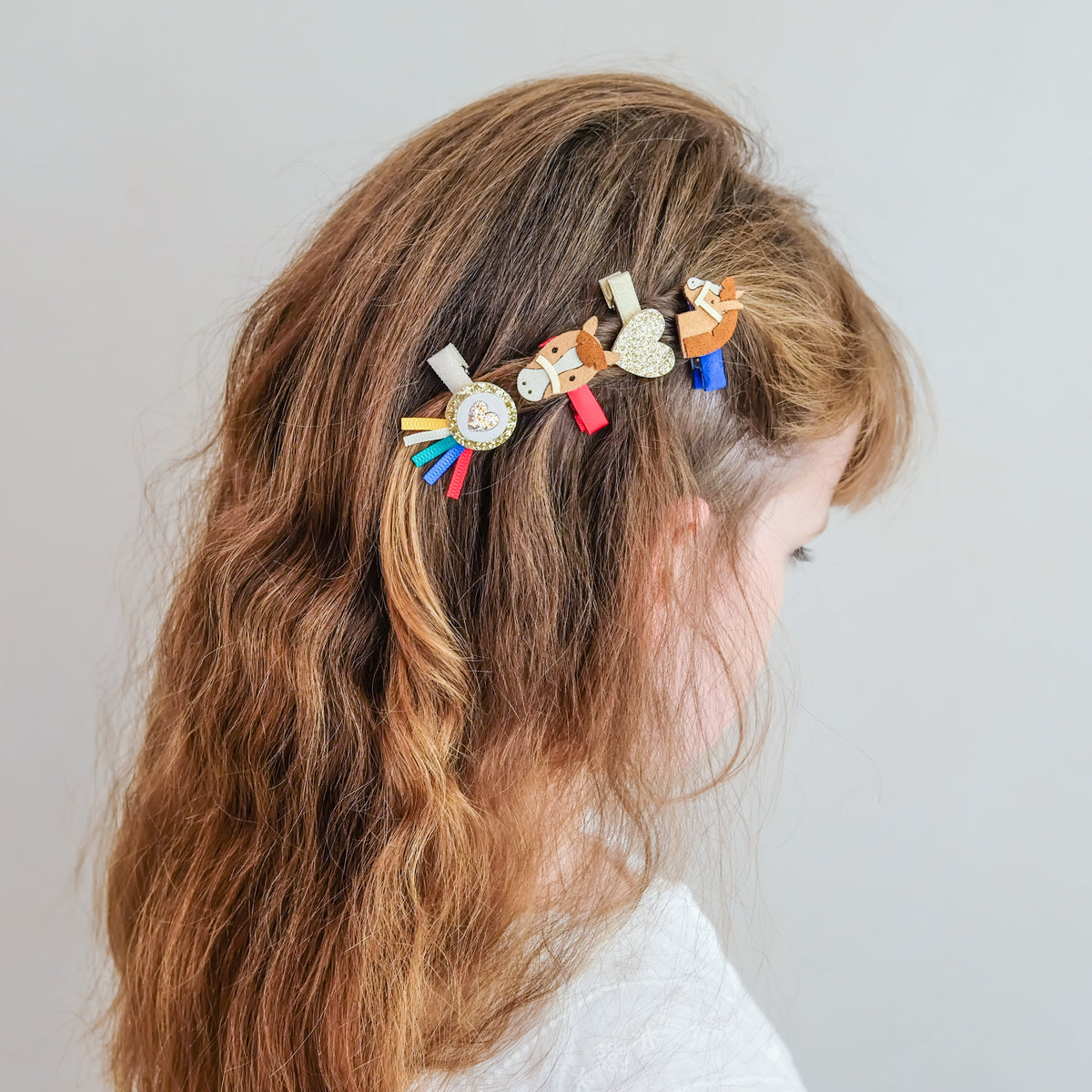 Mini-Haarclips mit Pony-Motiv von Mimi & Lula, 8er Set – Geschenkidee zum Nikolaus und für den Adventskalender