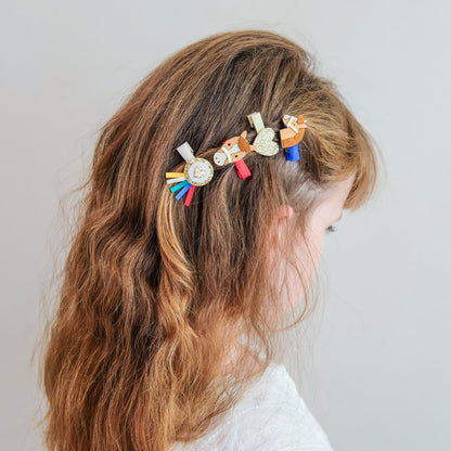 Mini-Haarclips mit Pony-Motiv von Mimi & Lula, 8er Set – Geschenkidee zum Nikolaus und für den Adventskalender