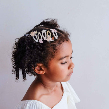 Kleine Haarspangen mit Ballerina-Motiv von Mimi & Lula, 5er Set – Haarschmuck für Kinder als Geschenk zu Weihnachten