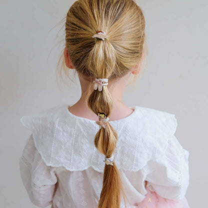 Kleine Haargummis mit Ballerina-Motiv von Mimi & Lula, 8er Set – kleines Mitbringsel für Mädchen