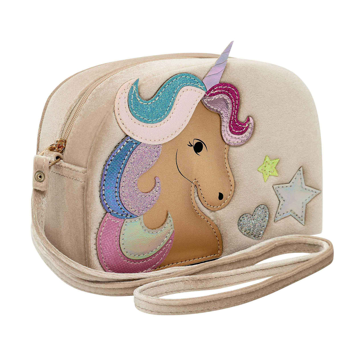 Kinder-Umhängetasche mit Einhorn aus Samt von Mimi & Lula – Geschenkidee für Kinder zum Geburtstag