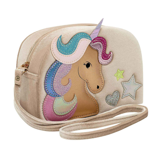 Kinder-Umhängetasche mit Einhorn aus Samt von Mimi & Lula – Geschenkidee für Kinder zum Geburtstag