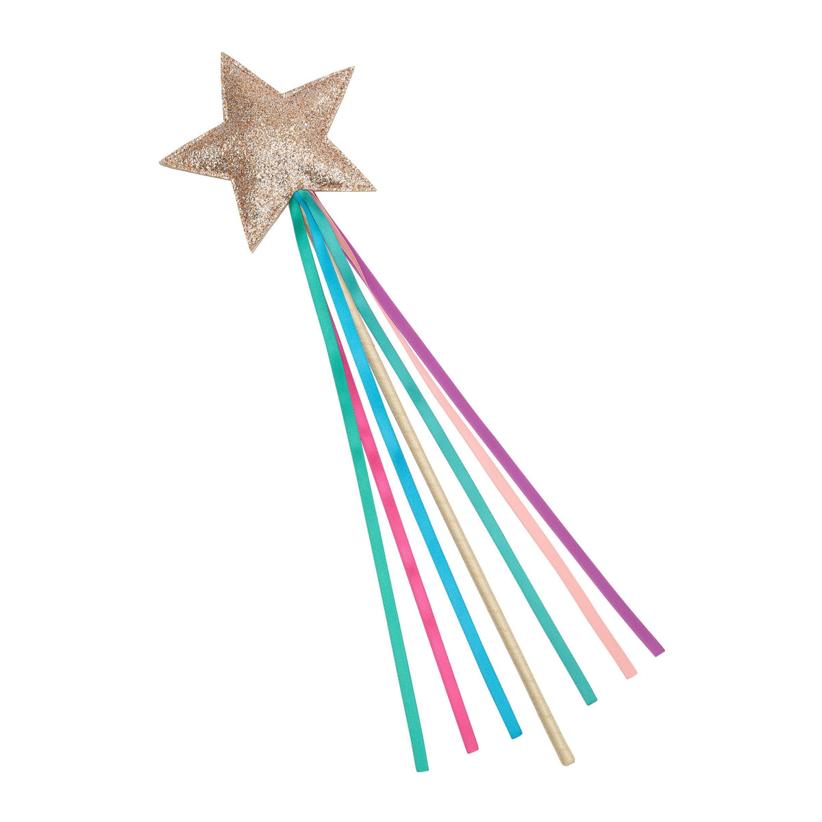 Zauberstab mit Glitzerstern und bunten Bändern von Mimi & Lula – Geschenkidee für Kinder zum Geburtstag