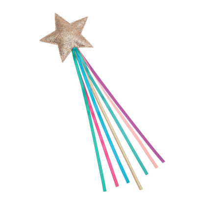 Zauberstab mit Glitzerstern und bunten Bändern von Mimi & Lula – Geschenkidee für Kinder zum Geburtstag
